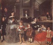 VELAZQUEZ, Diego Rodriguez de Silva y Artistic  family oil painting